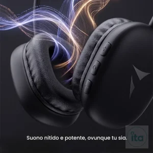 Cuffie Wireless Bluetooth Nere TECHMADE Leggere e Comode - Image 02 (August 21, 2026)