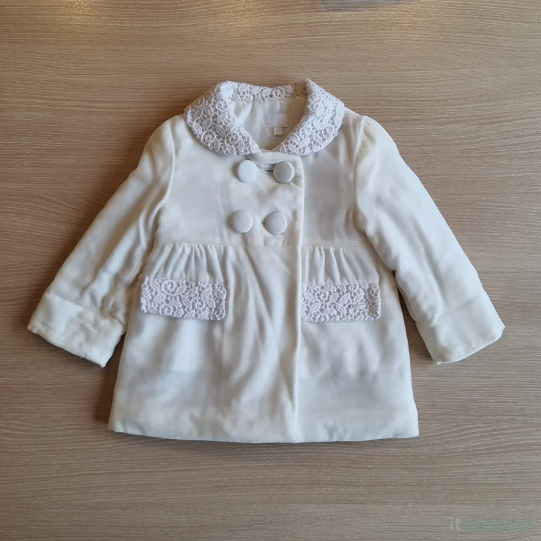 Cappotto elegante bimba lana e seta 6-9 mesi - Image 01 (August 24, 2026)