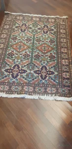 Tappetto persiano vintage 200×130 azzurro e rosso - Image 07 (October 5, 2026)