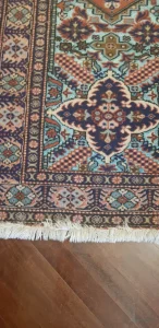 Tappetto persiano vintage 200×130 azzurro e rosso - Image 06 (October 5, 2026)