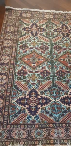 Tappetto persiano vintage 200×130 azzurro e rosso - Image 05 (October 5, 2026)