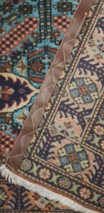 Tappetto persiano vintage 200×130 azzurro e rosso - Image 02 (October 5, 2026)