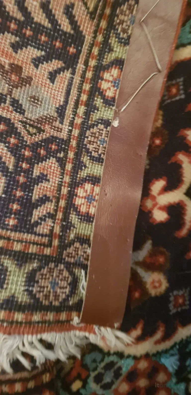 Tappetto persiano vintage 200×130 azzurro e rosso - Image 01 (October 5, 2026)