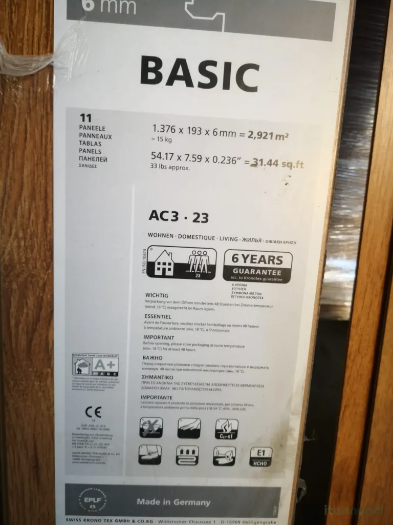 Parquet laminato kronotex basic 6mm rovere. 2,92mq nuovo. - Image 01 (October 4, 2026)